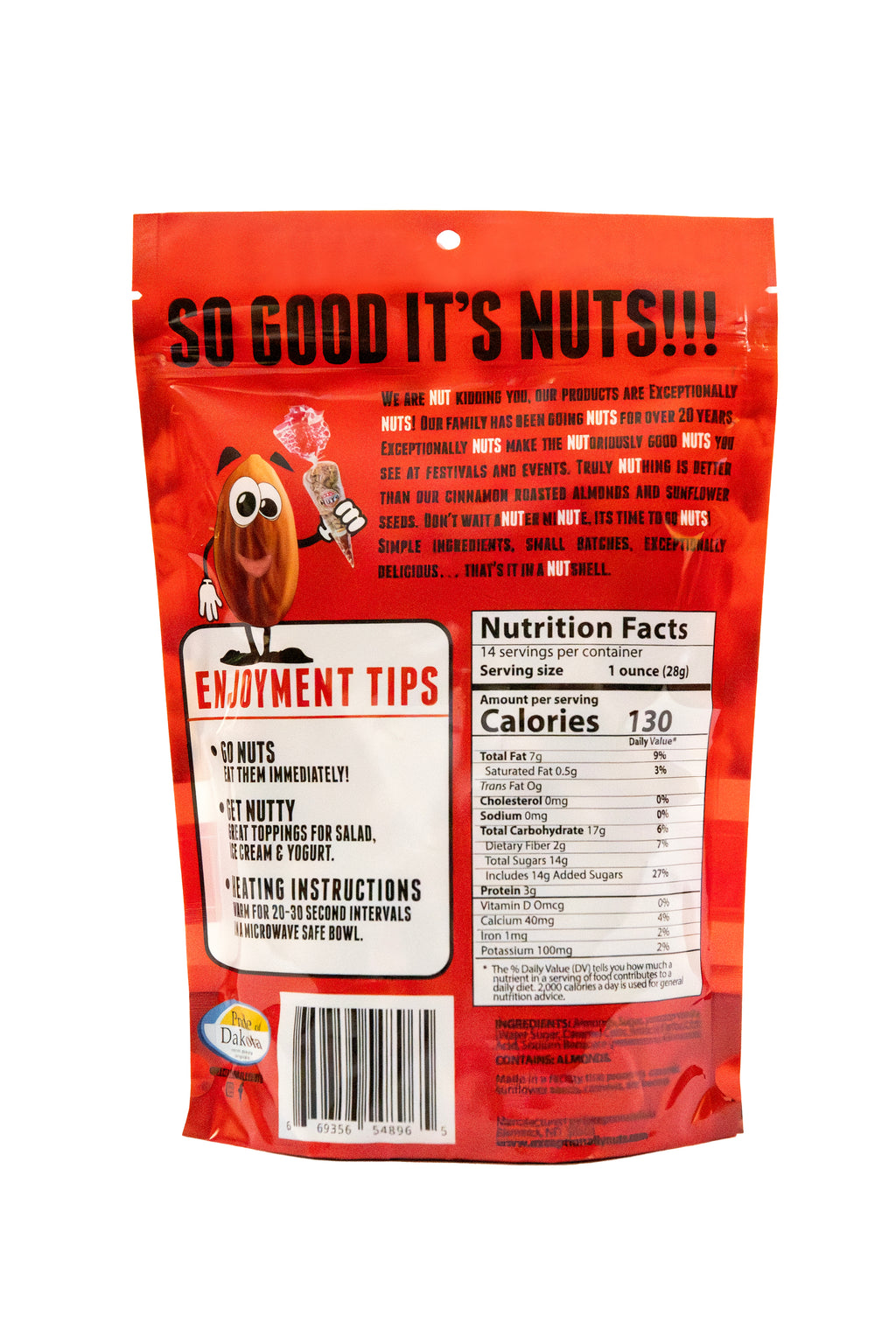 Large 14 oz. Cinnamon Almonds