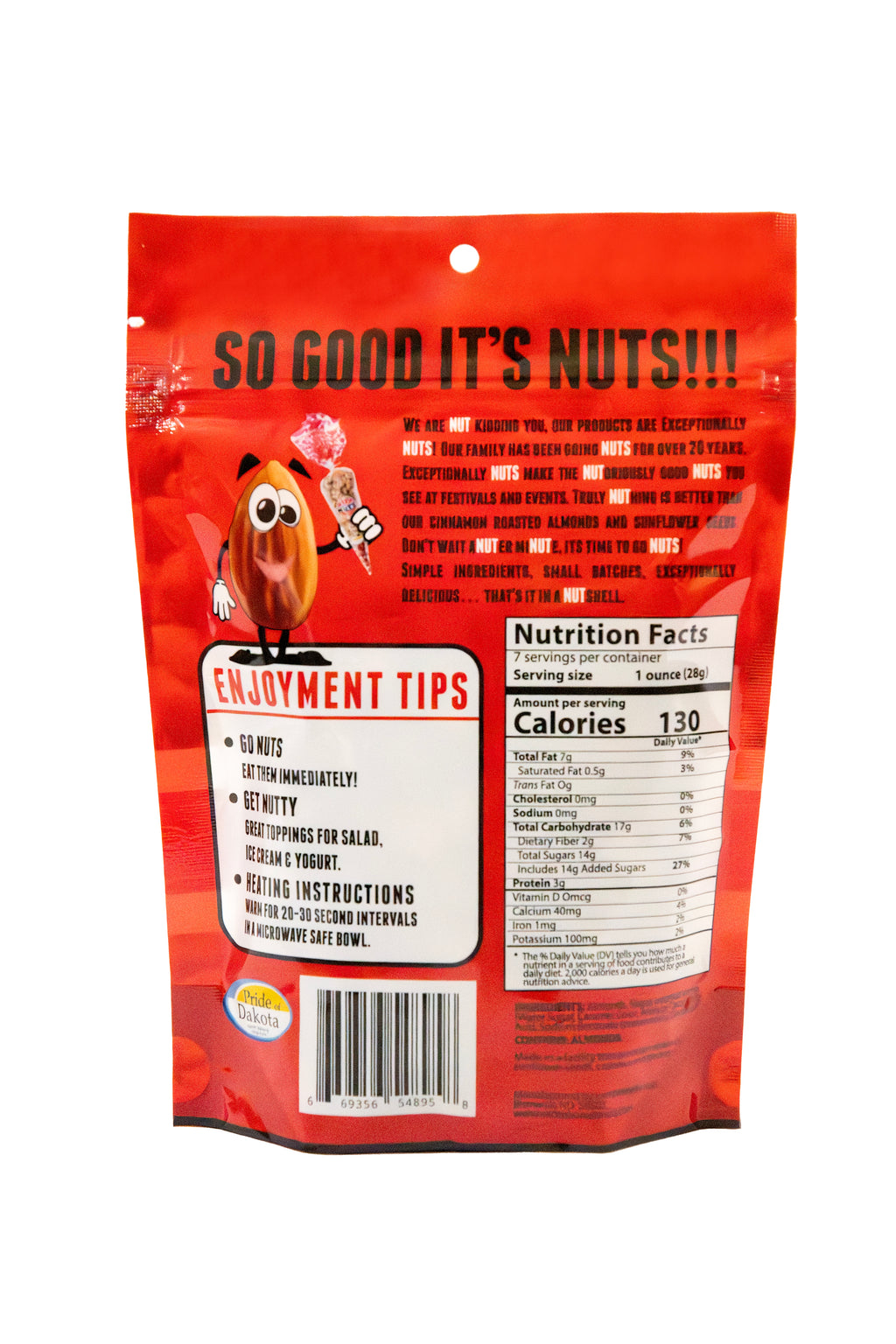 Medium 7 oz Cinnamon Almonds