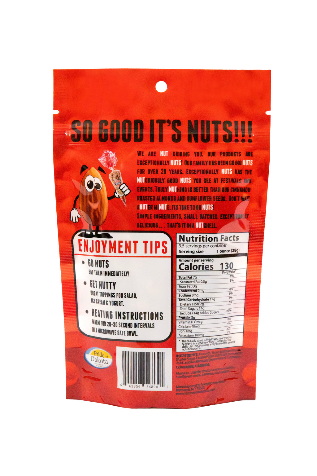 Small 3.5 oz Cinnamon Almonds