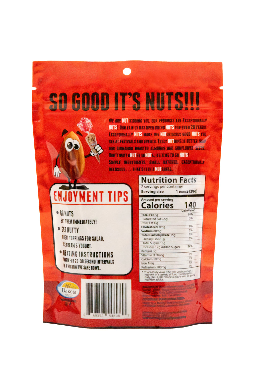 Medium Cinnamon Sunflower Seeds- 7 oz