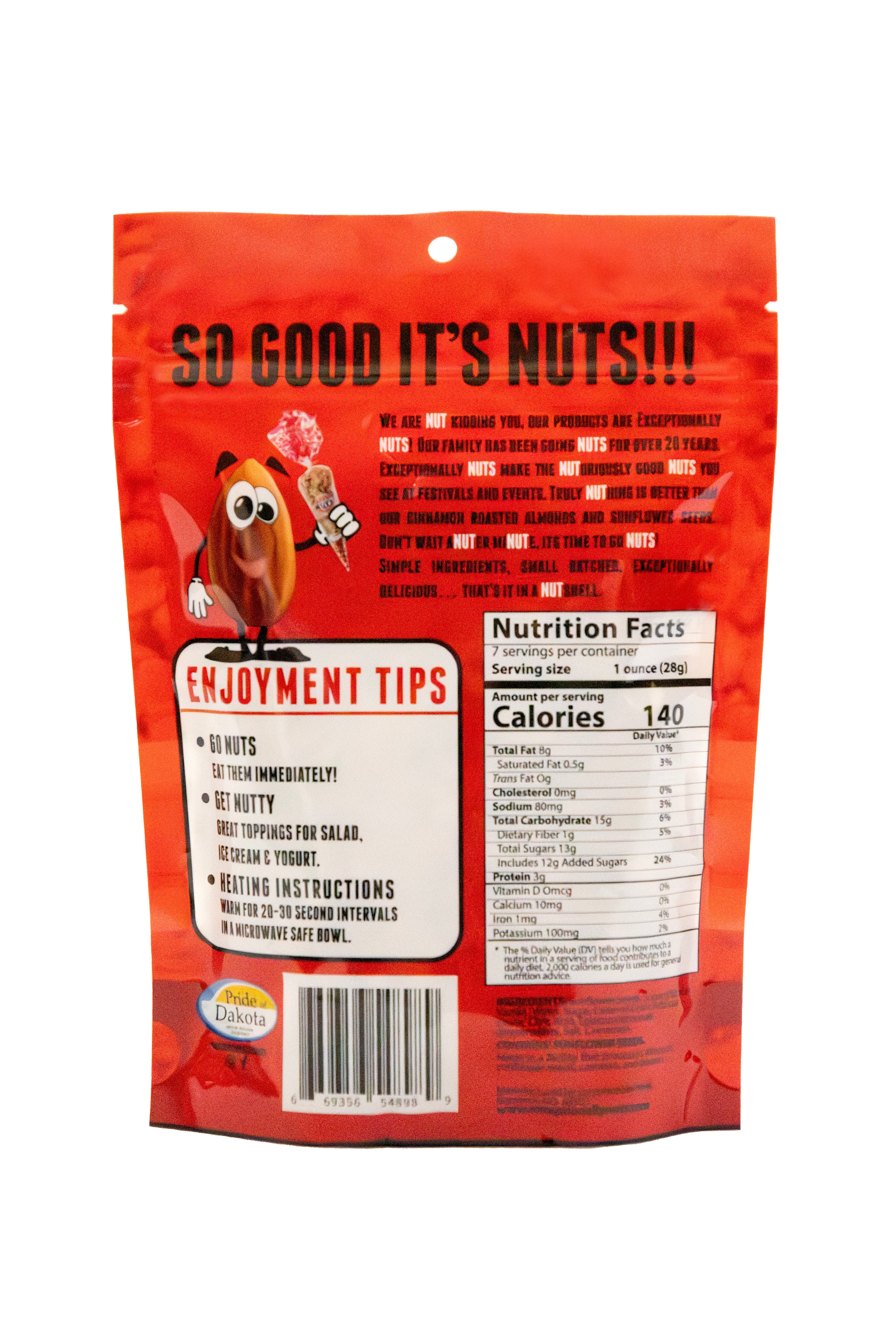 Medium Cinnamon Sunflower Seeds- 7 oz