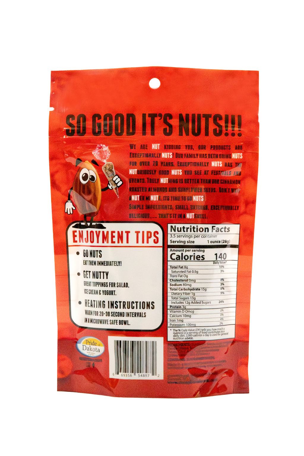 Small Cinnamon Sunflower Seeds 3.5 oz