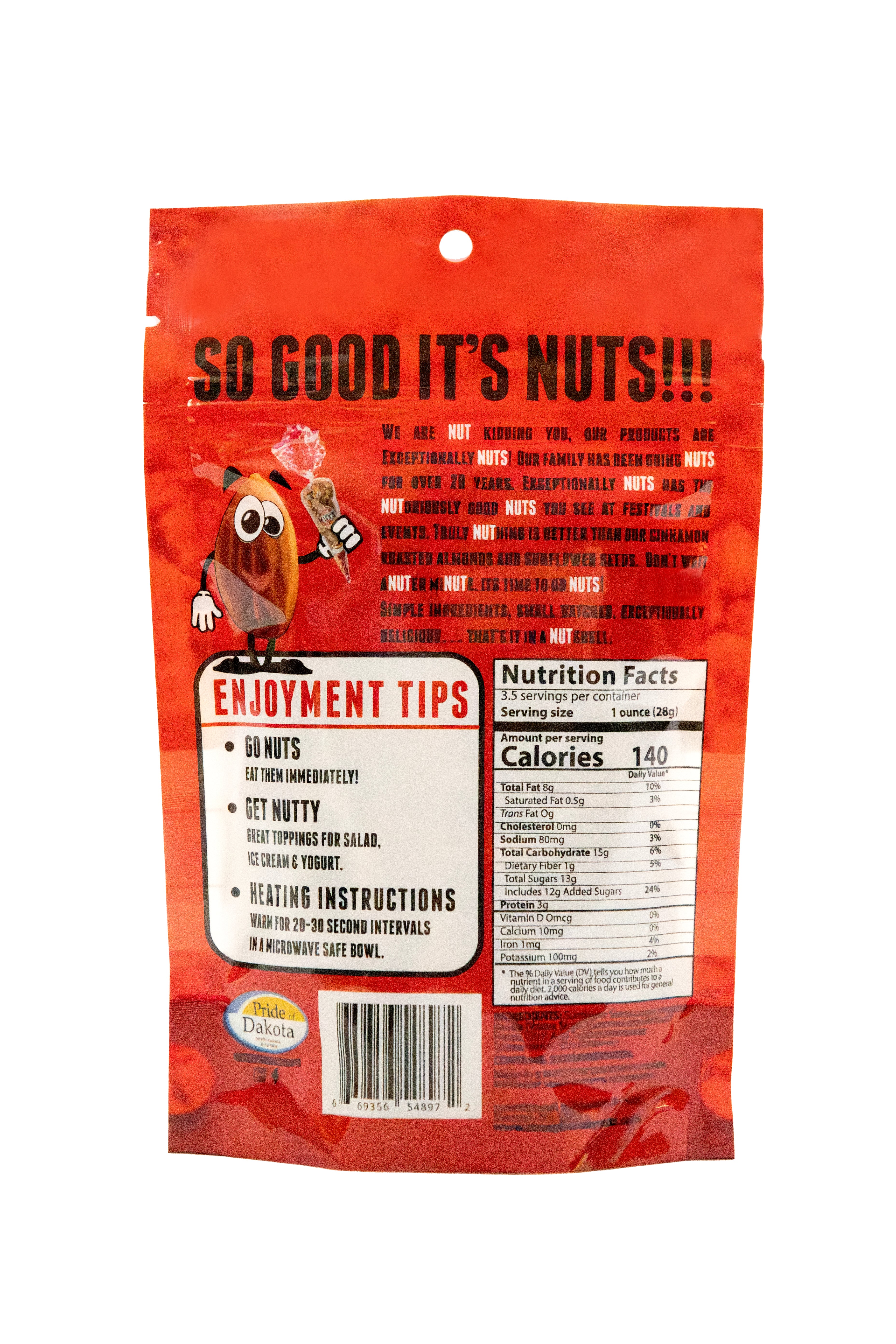 Small Cinnamon Sunflower Seeds 3.5 oz