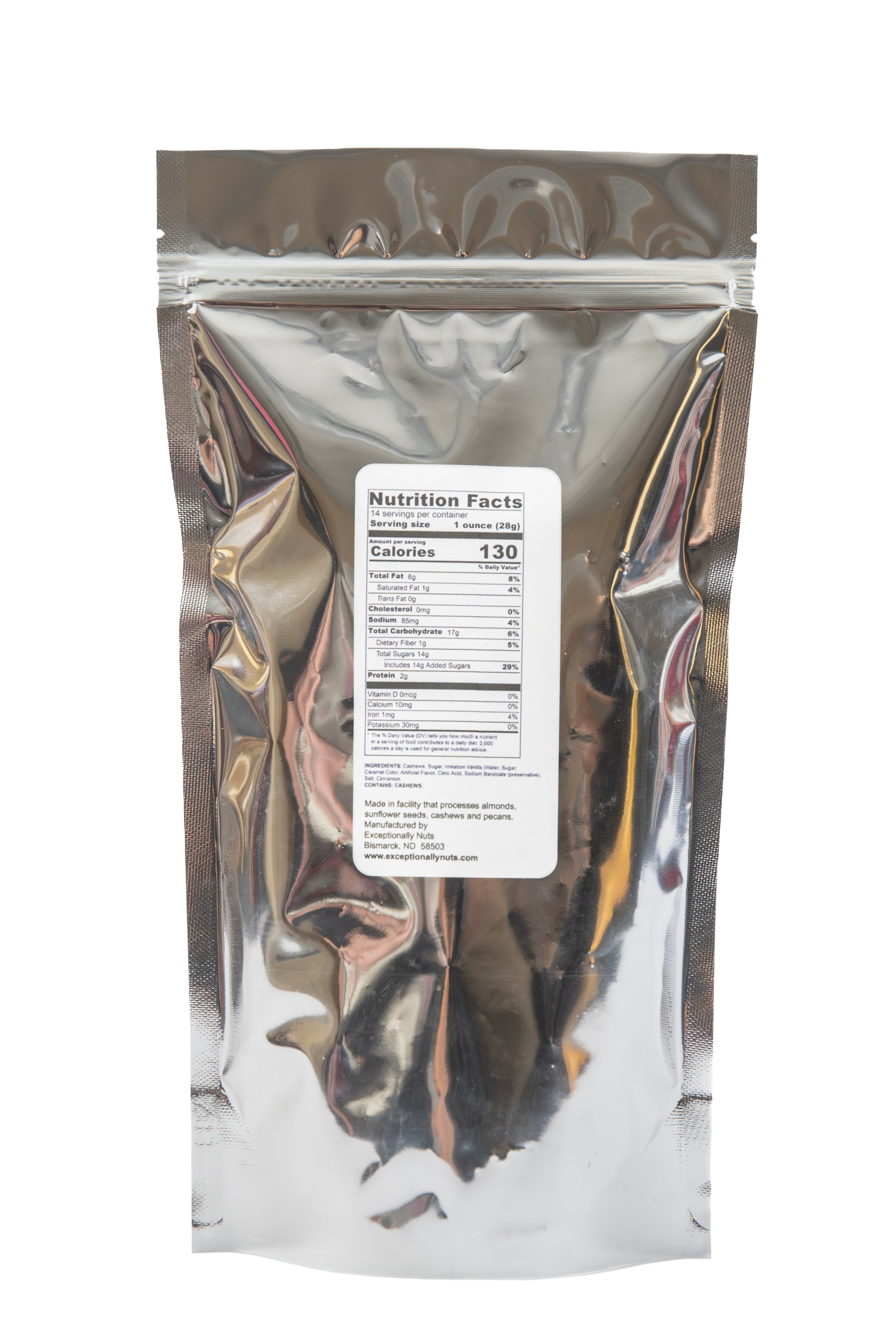 Large Cinnamon Cashews- 14 oz